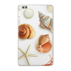 dtab compact d-02k docomo dタブ 用 タブレット ケース タブレット カバー TPU ソフトケース 009662 貝殻 海 砂浜