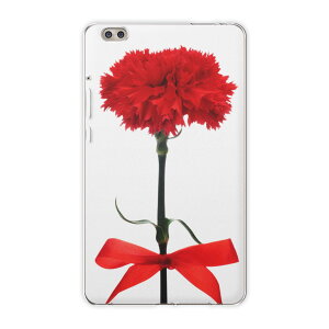 dtab compact d-02k docomo dタブ 用 タブレット ケース タブレット カバー TPU ソフトケース 012929 母の日 カーネーション 花