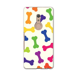 igcase arrows Be4 F-41A 専用ハードケース f41a スマホカバー カバー ケース pc ハードケース 008123 ユニーク アニマル 犬 カラフル 骨 模様