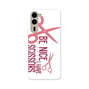 arrows We2 Plus F-51E 用 ハード ケース f51e 対応 ケース カバー ハードケース 031808 はさみ おしゃれ ピンク