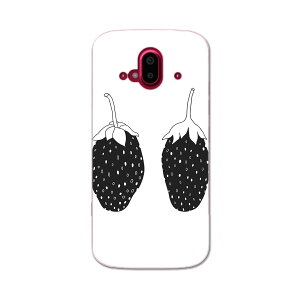 らくらくスマートフォン F-52B tpu f52b スマホ カバー ケース スマホケース スマホカバー TPU ソフトケース 015746 いちご 果実 食べ物