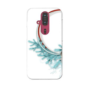 らくらくスマートフォン F-53E 用ハードケース f53e ケース カバー ハードケース 025877 クリスマス もみの木