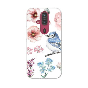 らくらくスマートフォン F-53E 用ハードケース f53e ケース カバー ハードケース 014388 花  鳥