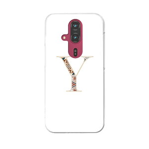 らくらくスマートフォン F-53E 用ハードケース f53e ケース カバー ハードケース 019268 文字 y アルファベット