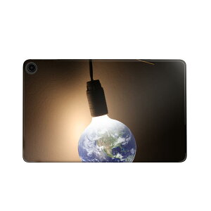 fire max 11 専用 ファイヤーマックス タブレット 専用スキンシール カバー ケース 保護 フィルム ステッカー デコ アクセサリー デザイン 000425 電気 地球 電球