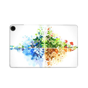 fire max 11 専用 ファイヤーマックス タブレット 専用スキンシール カバー ケース 保護 フィルム ステッカー デコ アクセサリー デザイン 002636 花  カラフル