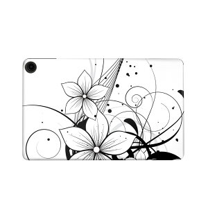 fire max 11 専用 ファイヤーマックス タブレット 専用スキンシール カバー ケース 保護 フィルム ステッカー デコ アクセサリー デザイン 003350 クール 花 イラスト