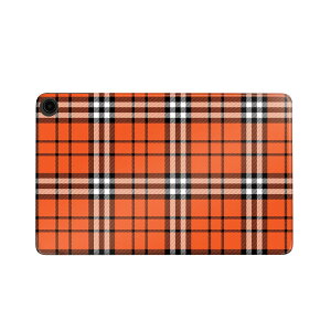 fire max 11 専用 ファイヤーマックス タブレット 専用スキンシール カバー ケース 保護 フィルム ステッカー デコ アクセサリー デザイン 020140 チェック オレンジ