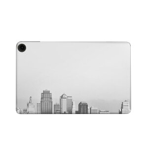 fire max 11 専用 ファイヤーマックス タブレット 専用スキンシール カバー ケース 保護 フィルム ステッカー デコ アクセサリー デザイン 023805 都市 風景 モノクロ 写真