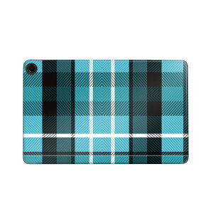 fire max 11 専用 ファイヤーマックス タブレット 専用スキンシール カバー ケース 保護 フィルム ステッカー デコ アクセサリー デザイン 004186 チェック 青 黒