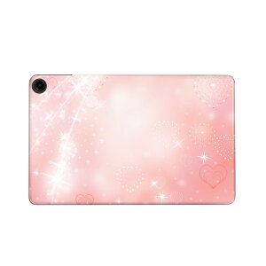 fire max 11 専用 ファイヤーマックス タブレット 専用スキンシール カバー ケース 保護 フィルム ステッカー デコ アクセサリー デザイン 004818 ハート ピンク キラキラ