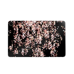 fire max 11 専用 ファイヤーマックス タブレット 専用スキンシール カバー ケース 保護 フィルム ステッカー デコ アクセサリー デザイン 005308 桜 ピンク 黒