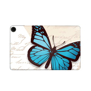 fire max 11 専用 ファイヤーマックス タブレット 専用スキンシール カバー ケース 保護 フィルム ステッカー デコ アクセサリー デザイン 007037 蝶 英語 文字