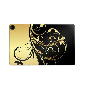 fire max 11 専用 ファイヤーマックス タブレット 専用スキンシール カバー ケース 保護 フィルム ステッカー デコ アクセサリー デザイン 007617 植物 黒 ブラック イエロー