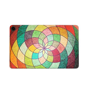 fire max 11 専用 ファイヤーマックス タブレット 専用スキンシール カバー ケース 保護 フィルム ステッカー デコ アクセサリー デザイン 008061 カラフル 模様 ステンドグラス