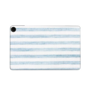 fire max 11 専用 ファイヤーマックス タブレット 専用スキンシール カバー ケース 保護 フィルム ステッカー デコ アクセサリー デザイン 008235 青 ブルー ボーダー 模様