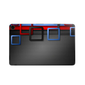 fire max 11 専用 ファイヤーマックス タブレット 専用スキンシール カバー ケース 保護 フィルム ステッカー デコ アクセサリー デザイン 008496 黒 ブラック 模様 赤 青