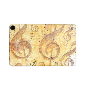 fire max 11 専用 ファイヤーマックス タブレット 専用スキンシール カバー ケース 保護 フィルム ステッカー デコ アクセサリー デザイン 008565 音符 楽譜 レトロ