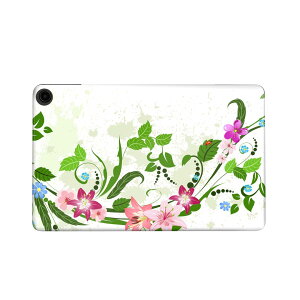 fire max 11 専用 ファイヤーマックス タブレット 専用スキンシール カバー ケース 保護 フィルム ステッカー デコ アクセサリー デザイン 009242  カラフル 植物