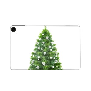 fire max 11 専用 ファイヤーマックス タブレット 専用スキンシール カバー ケース 保護 フィルム ステッカー デコ アクセサリー デザイン 009841 クリスマス ツリー 緑