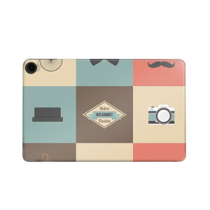 fire max 11 専用 ファイヤーマックス タブレット 専用スキンシール カバー ケース 保護 フィルム ステッカー デコ アクセサリー デザイン 010467 ひげ めがね カメラ