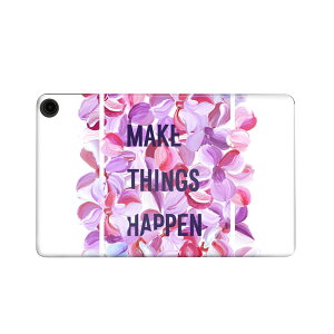 fire max 11 専用 ファイヤーマックス タブレット 専用スキンシール カバー ケース 保護 フィルム ステッカー デコ アクセサリー デザイン 010561 英語 花 ピンク