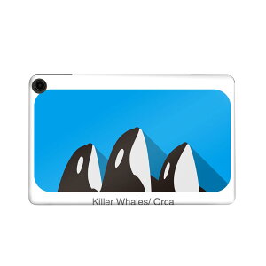 fire max 11 専用 ファイヤーマックス タブレット 専用スキンシール カバー ケース 保護 フィルム ステッカー デコ アクセサリー デザイン 010994 イルカ 海 青