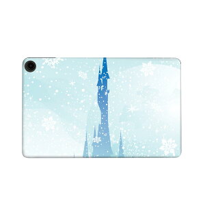 fire max 11 専用 ファイヤーマックス タブレット 専用スキンシール カバー ケース 保護 フィルム ステッカー デコ アクセサリー デザイン 011289 お城 雪 結晶