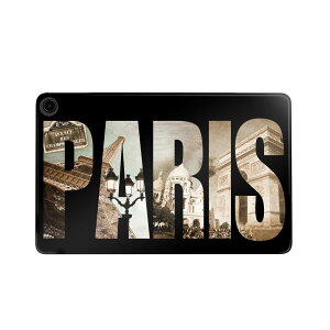 fire max 11 専用 ファイヤーマックス タブレット 専用スキンシール カバー ケース 保護 フィルム ステッカー デコ アクセサリー デザイン 012831 パリ 英語 文字