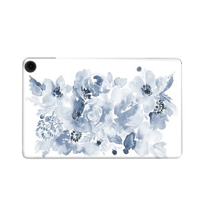 fire max 11 専用 ファイヤーマックス タブレット 専用スキンシール カバー ケース 保護 フィルム ステッカー デコ アクセサリー デザイン 013462 花 葉 グレー