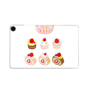 fire max 11 専用 ファイヤーマックス タブレット 専用スキンシール カバー ケース 保護 フィルム ステッカー デコ アクセサリー デザイン 013479 ケーキ お菓子 いちご