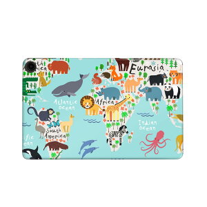 fire max 11 専用 ファイヤーマックス タブレット 専用スキンシール カバー ケース 保護 フィルム ステッカー デコ アクセサリー デザイン 014139 世界地図 動物