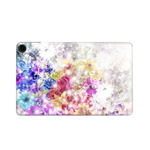 fire max 11 専用 ファイヤーマックス タブレット 専用スキンシール カバー ケース 保護 フィルム ステッカー デコ アクセサリー デザイン 014160 花  カラフル
