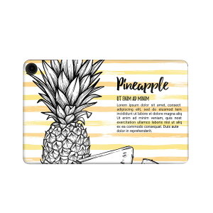 fire max 11 専用 ファイヤーマックス タブレット 専用スキンシール カバー ケース 保護 フィルム ステッカー デコ アクセサリー デザイン 014264 パイナップル 夏 トロピカル