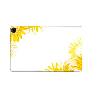 fire max 11 専用 ファイヤーマックス タブレット 専用スキンシール カバー ケース 保護 フィルム ステッカー デコ アクセサリー デザイン 014372 ひまわり 夏 花