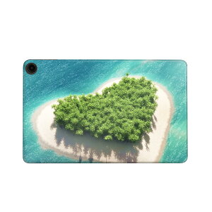 fire max 11 専用 ファイヤーマックス タブレット 専用スキンシール カバー ケース 保護 フィルム ステッカー デコ アクセサリー デザイン 014659 写真 ハート 海