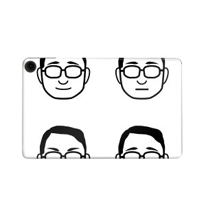fire max 11 専用 ファイヤーマックス タブレット 専用スキンシール カバー ケース 保護 フィルム ステッカー デコ アクセサリー デザイン 016259 おじさん 男の人 眼鏡