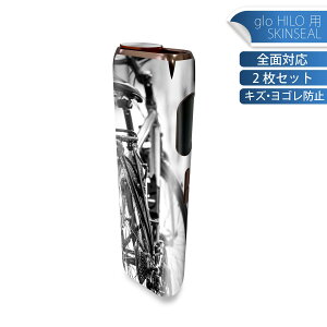 glo HILO 専用 デザインスキンシール 全面 2枚セットフルセット カバー ケース 保護 グロー グロウ ステッカー デコ アクセサリー ステッカー 保護シール 高品質再剥離性シート 022977 自転車