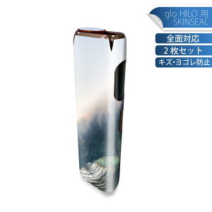 glo HILO 専用 デザインスキンシール 全面 2枚セットフルセット カバー ケース 保護 グロー グロウ ステッカー デコ アクセサリー ステッカー 保護シール 高品質再剥離性シート 035647 夏 summer 海