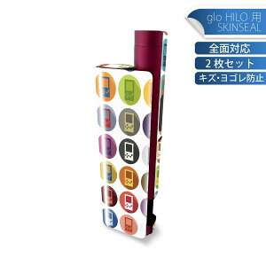 glo HILO plus ��p �f�U�C���X�L���V�[�� �S�� 2���Z�b�g�t���Z�b�g �J�o�[ �P�[�X �ی� �X�e�b�J�[ �f�R �A�N�Z�T���[ �X�e�b�J�[ �ی�V�[�� ���i���Ĕ������V�[�g 008810 �͗l�@�J���t���@�Q