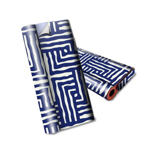 glo hyper air 専用 デザインスキンシール 全面 フルセット カバー ケース 保護 グロー ハイパー エア グロウ ステッカー デコ アクセサリー 電子たばこ 004031 和風 和柄 青