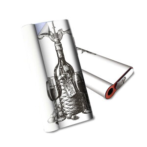 glo hyper air 専用 デザインスキンシール 全面 フルセット カバー ケース 保護 グロー ハイパー エア グロウ ステッカー デコ アクセサリー 電子たばこ 009577 アンティーク ワイン モノクロ