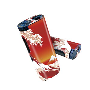 glo hyper pro 用 デザインスキンシール 側面2枚 天面3枚 セット 360°カバー ケース 保護 グロー ハイパー プロ グロウ ステッカー デコ アクセサリー 004665 和風 和柄 海