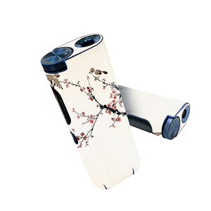 glo hyper pro 用 デザインスキンシール 側面2枚 天面3枚 セット 360°カバー ケース 保護 グロー ハイパー プロ グロウ ステッカー デコ アクセサリー 005390 和風 和柄 梅