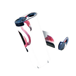 glo hyper pro 用 デザインスキンシール 側面2枚 天面3枚 セット 360°カバー ケース 保護 グロー ハイパー プロ グロウ ステッカー デコ アクセサリー 011410 フラミンゴ ピンク 鳥