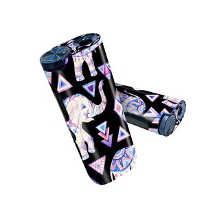 glo hyper pro 用 デザインスキンシール 側面2枚 天面3枚 セット 360°カバー ケース 保護 グロー ハイパー プロ グロウ ステッカー デコ アクセサリー 011781 ゾウ 動物 模様