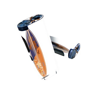 glo hyper pro 用 デザインスキンシール 側面2枚 天面3枚 セット 360°カバー ケース 保護 グロー ハイパー プロ グロウ ステッカー デコ アクセサリー 014871 サーフィン 海 夏