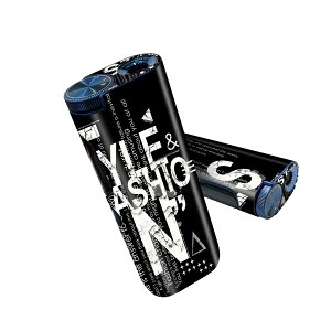 glo hyper pro 用 デザインスキンシール 側面2枚 天面3枚 セット 360°カバー ケース 保護 グロー ハイパー プロ グロウ ステッカー デコ アクセサリー 014968 ポスター 英字 モノクロ