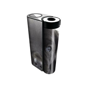 glo hyper x2 専用 デザインスキンシール 全面 フルセット カバー ケース 保護 グロー グロウ ステッカー デコ アクセサリー 電子たばこ 000127 犬 黒 フレンチブルドック ダックスフント