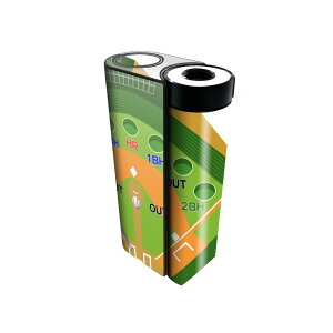 glo hyper x2 専用 デザインスキンシール 全面 フルセット カバー ケース 保護 グロー グロウ ステッカー デコ アクセサリー 電子たばこ 001132 野球 おもちゃ